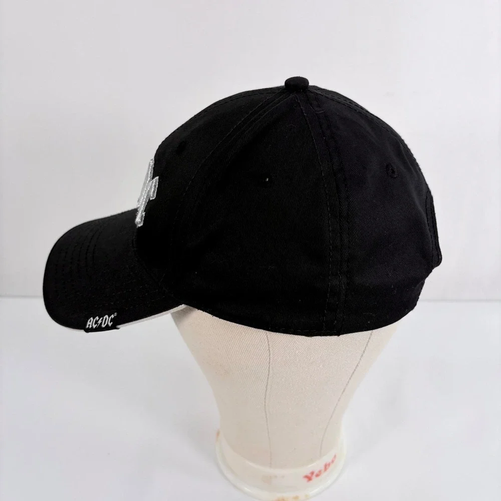 AC/DC Baseball Hat Black Embroidered Band Logo Adjustable Strapback Cap 206